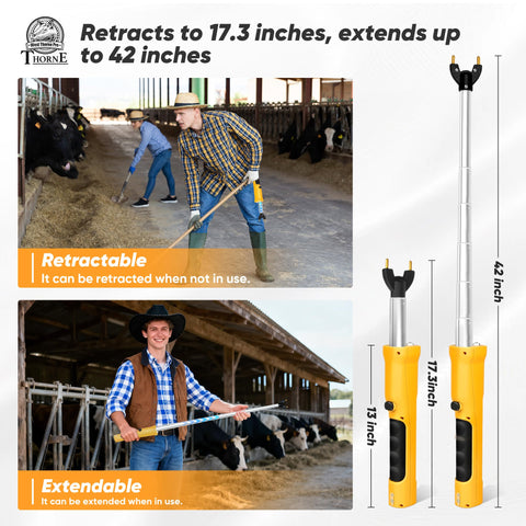 West Thorne Pro ergonomic, non-slip grip enhances comfort during long shifts.