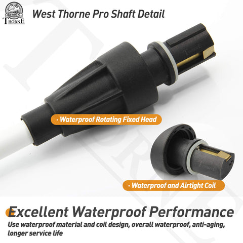 West Thorne Pro replacement shaft packaging highlights easy replace-and-fit