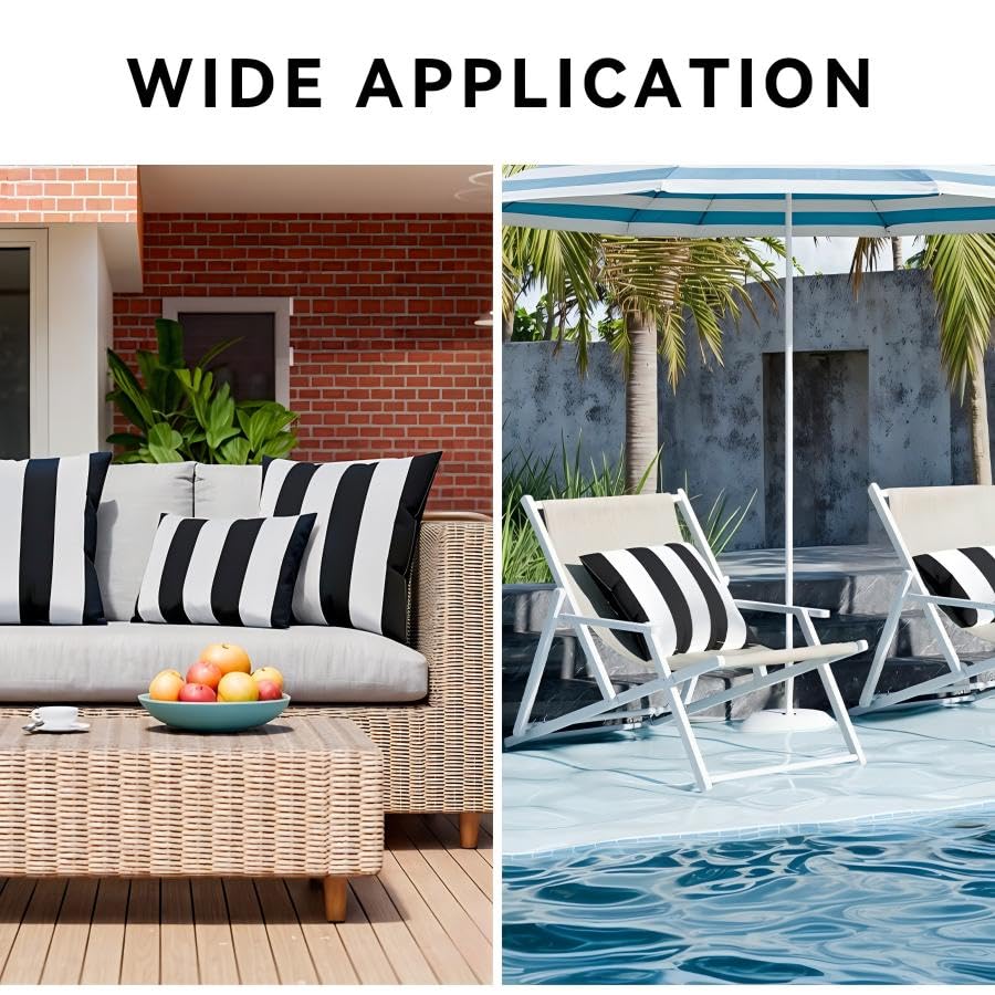 WESTERN HOME WH pack of two striped covers for multiple spaces.
