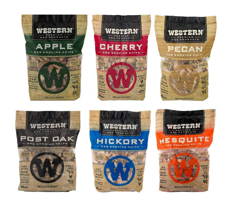 Western Wood Smoking Chip Apple bag for versatile meat smoking and flavor