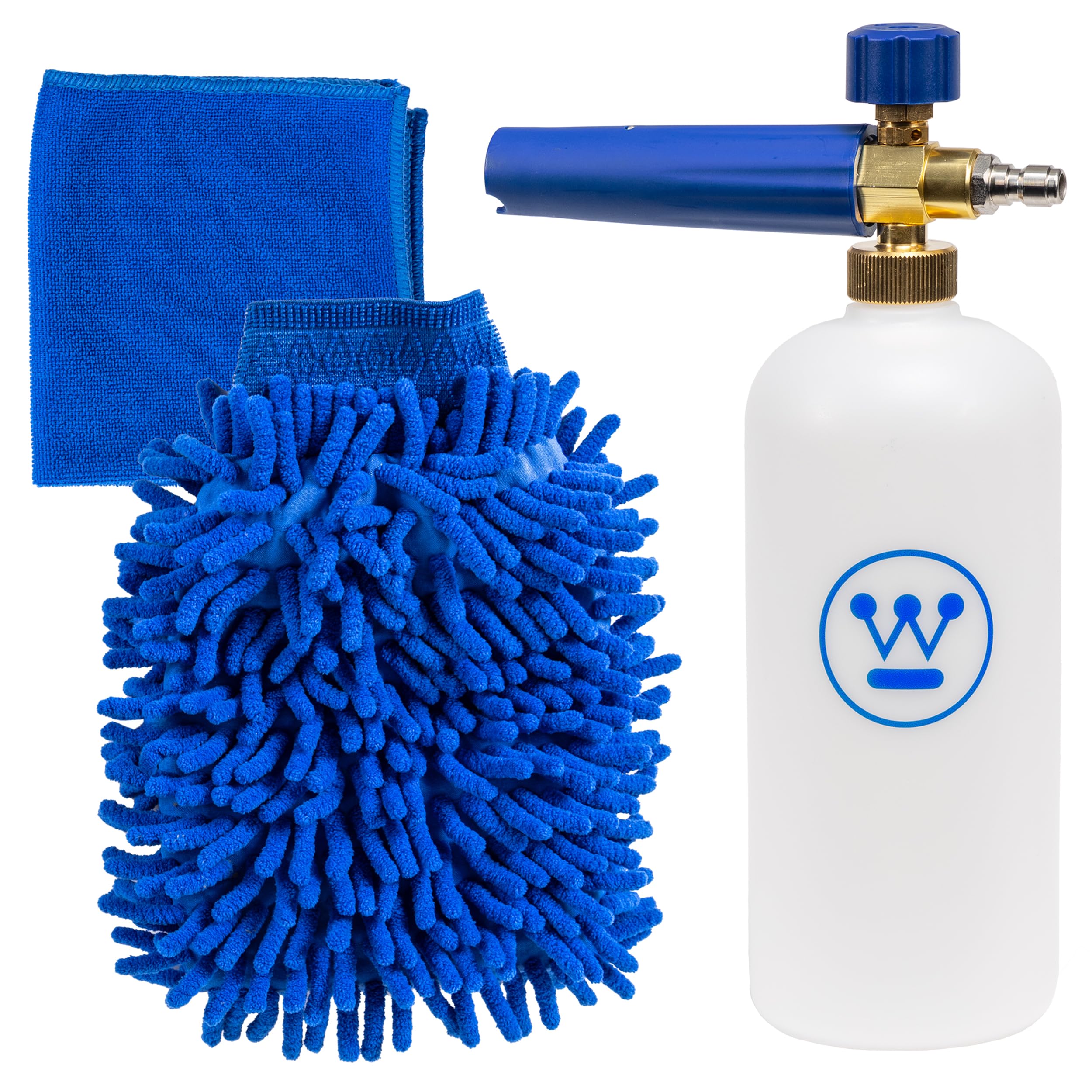Westinghouse Auto Foam Cannon delivers thick, clingy foam for thorough coverage.