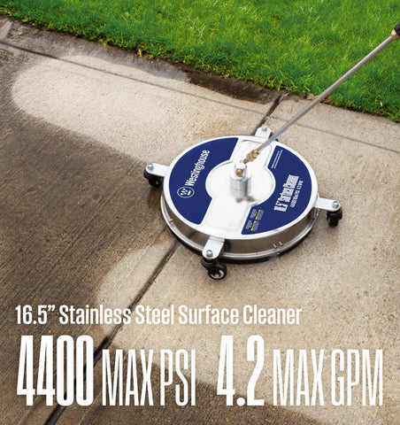 Westinghouse cleaning on decks, patios, and driveways becomes quicker and more even