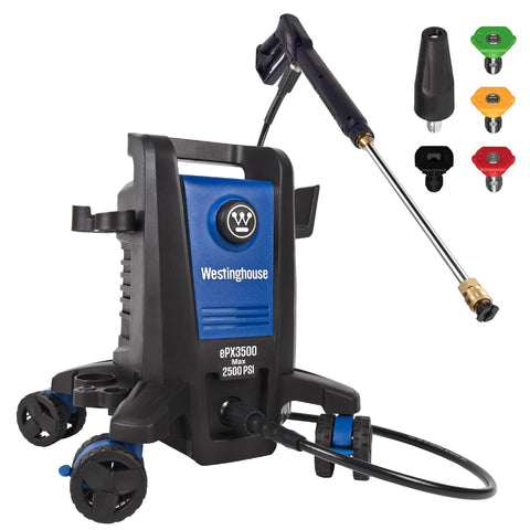 Westinghouse ePX3500 front view showing compact, balanced design for easy storage and transport.