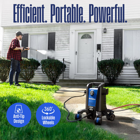 Westinghouse ePX3500 pro-style wand enables precise spray control during cleaning tasks.