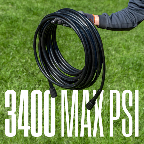 Westinghouse hose coiled neatly for easy storage and transport.