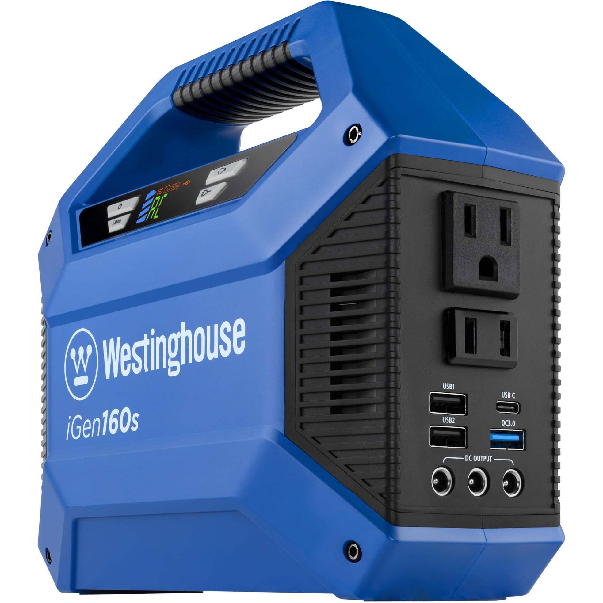 Westinghouse iGen160s front panel ports for versatile charging on the go.