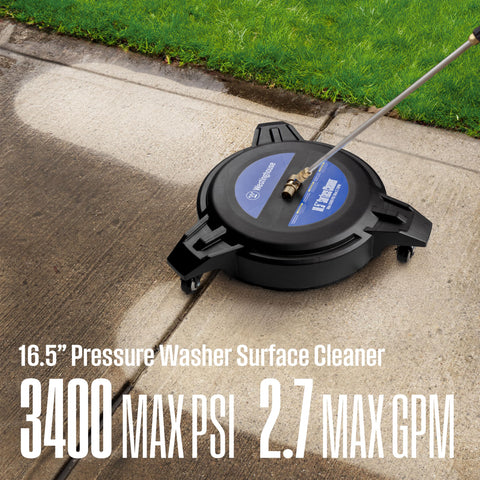 Westinghouse PWSC16.5 cleans brick, concrete, and wood surfaces efficiently