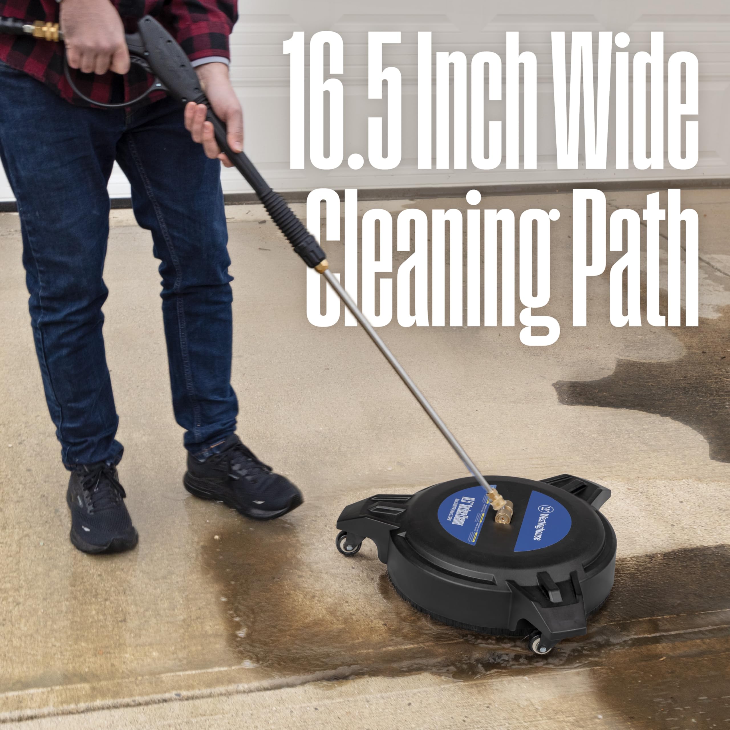 Westinghouse PWSC16.5 wide-path surface cleaner delivering fast, even coverage