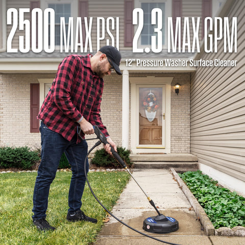Westinghouse 1/4-inch quick-connect fitting enables easy attachment changes during cleaning projects.