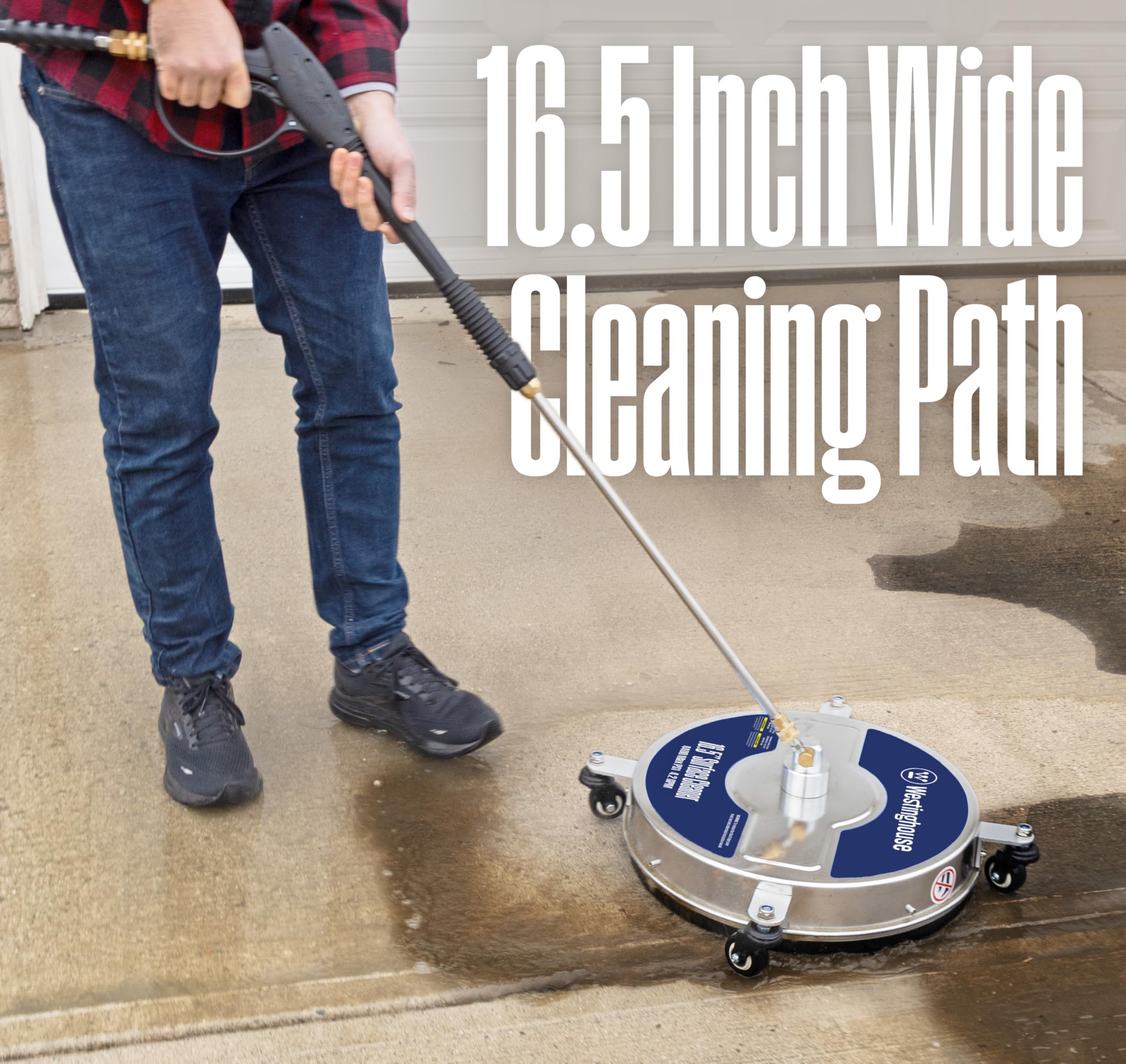 Westinghouse stainless-steel surface cleaner attachment for durable, long-lasting use