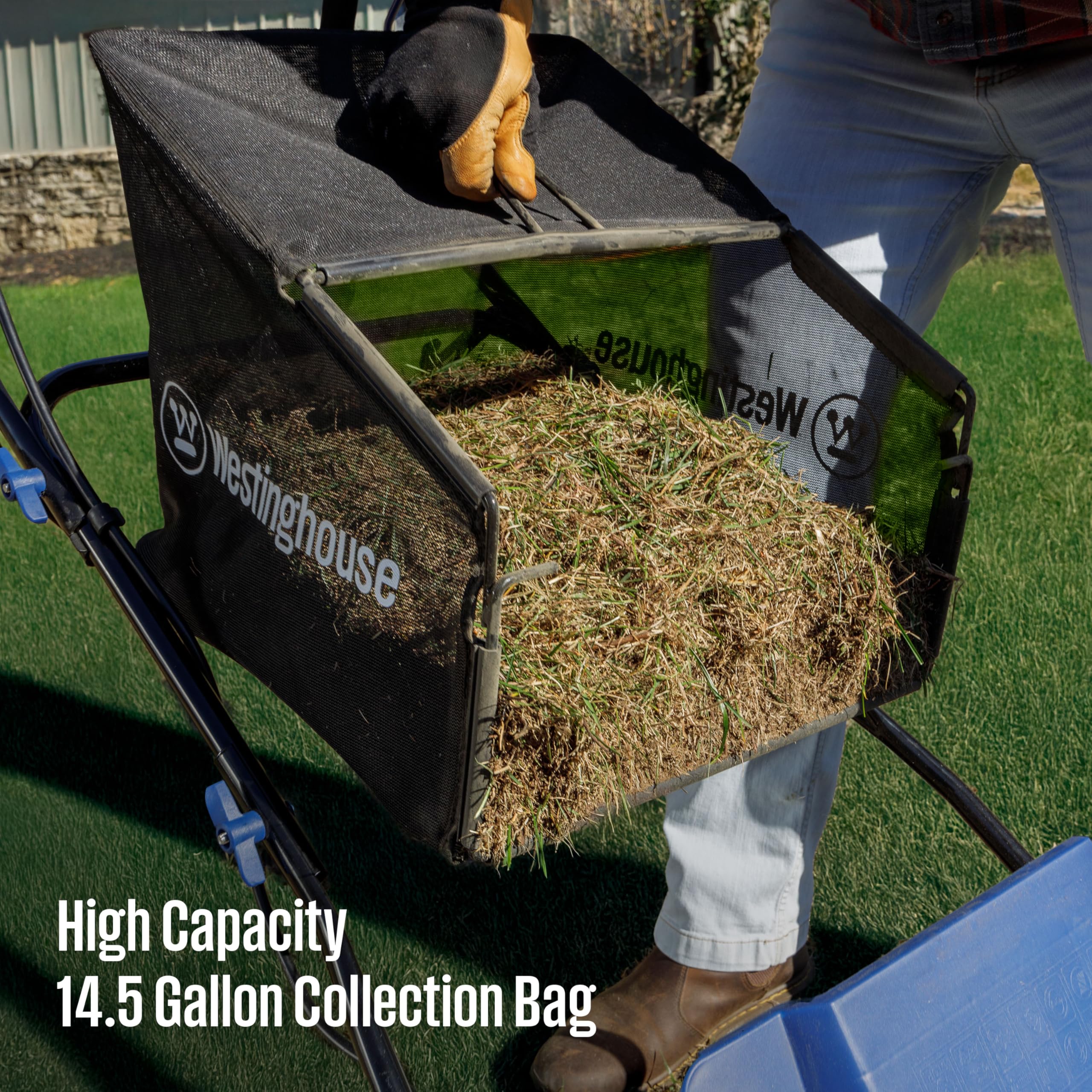 Westinghouse W16ADAC dethatching head removes thick thatch.