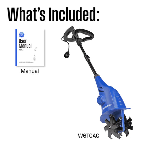Westinghouse W6TCAC 6-inch cultivating width for tight beds