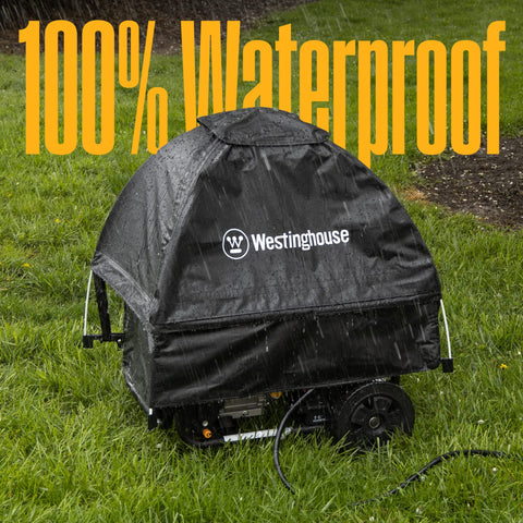 Westinghouse WGenTent vented top promotes cooling airflow during operation.