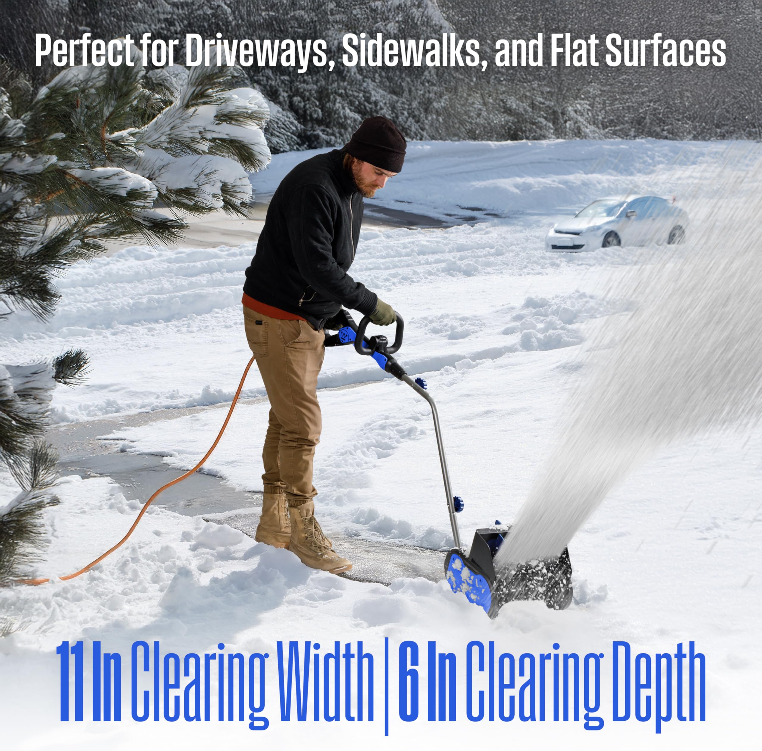 Westinghouse WSnow11S scraper blade clears ice and snow safely
