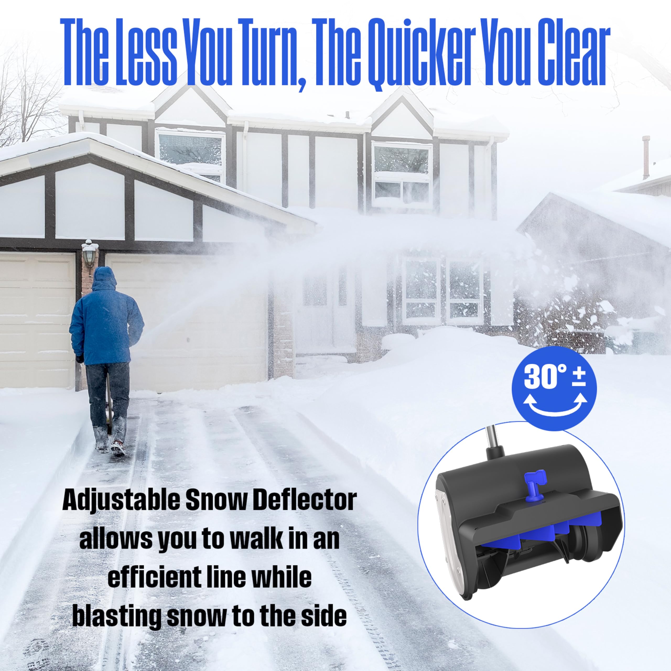 Lightweight design of Westinghouse WSnow13ST enhances maneuverability.