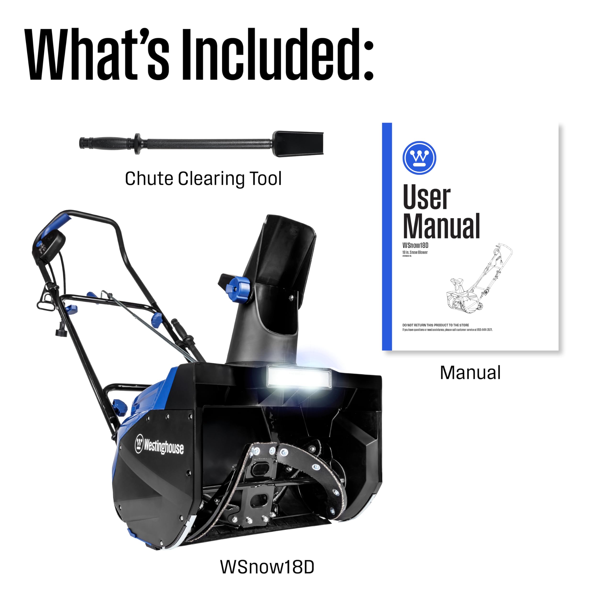 Westinghouse WSnow18D throws snow up to 25 feet for larger areas