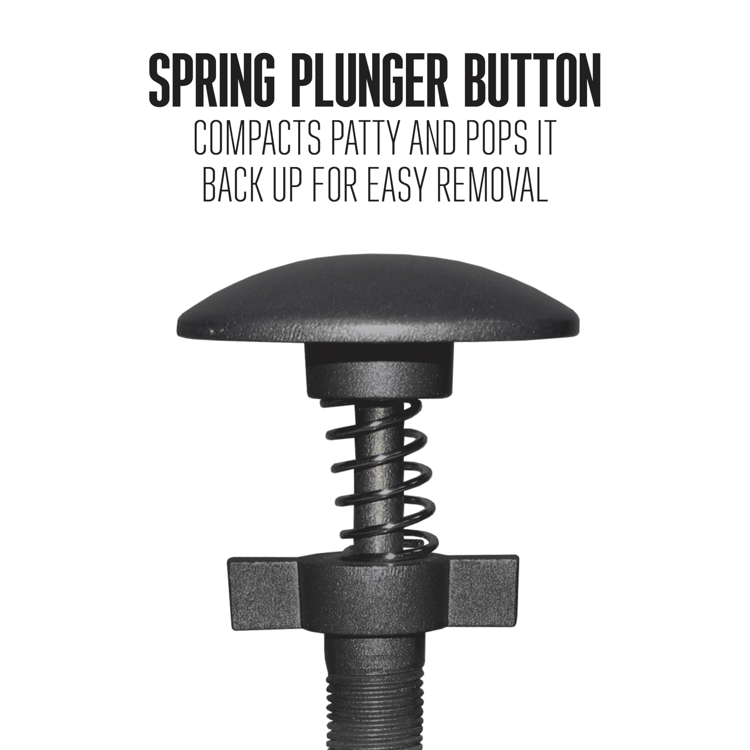 Weston burger press nonstick coating ensures smooth patty release and quick cleanup