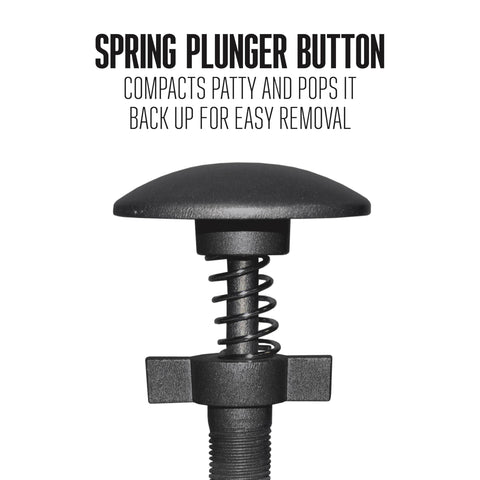 Weston burger press nonstick coating ensures smooth patty release and quick cleanup