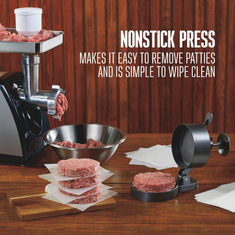 Weston burger press stuffed burgers ready to seal with seasoned fillings