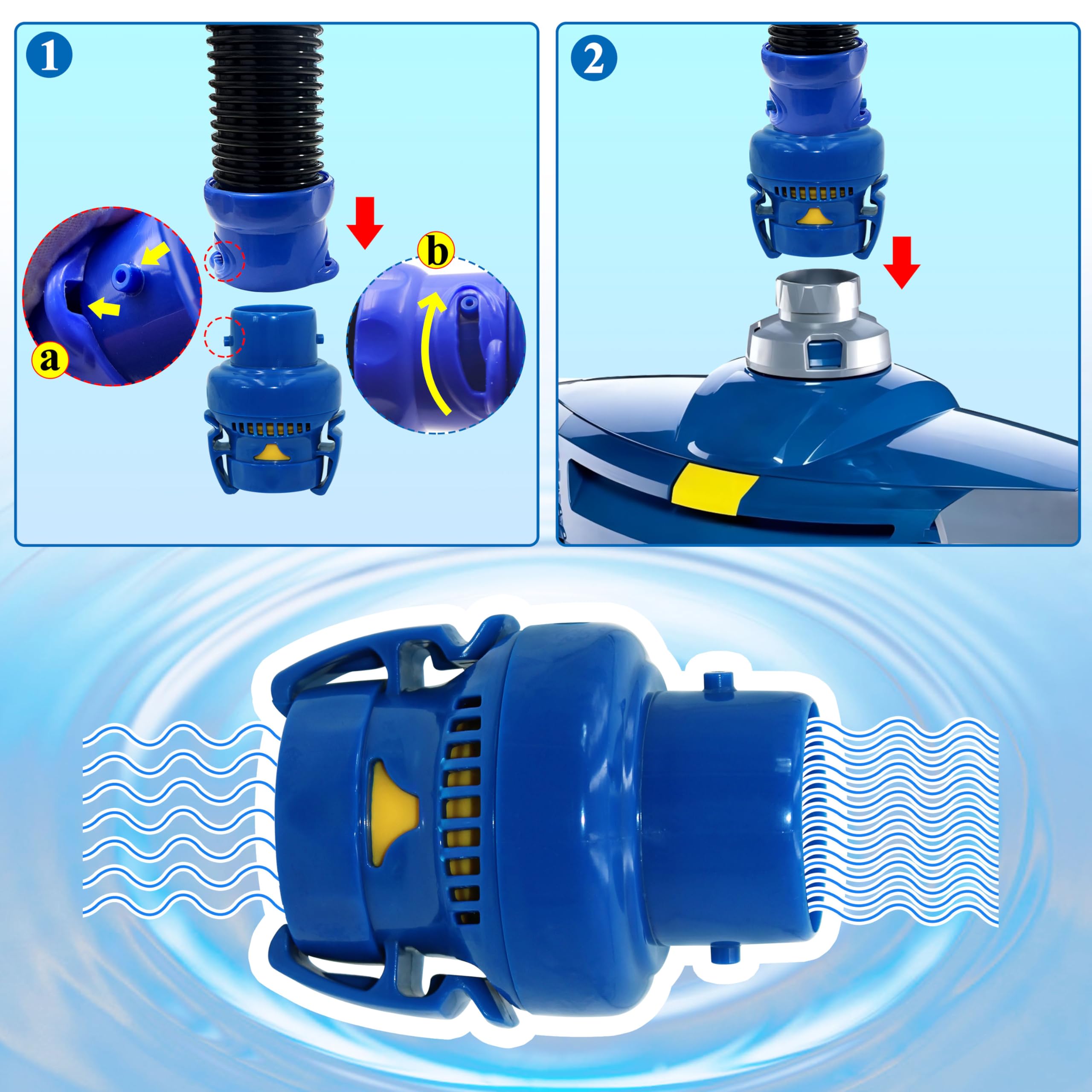 Easy click-in installation of FRV100 valve