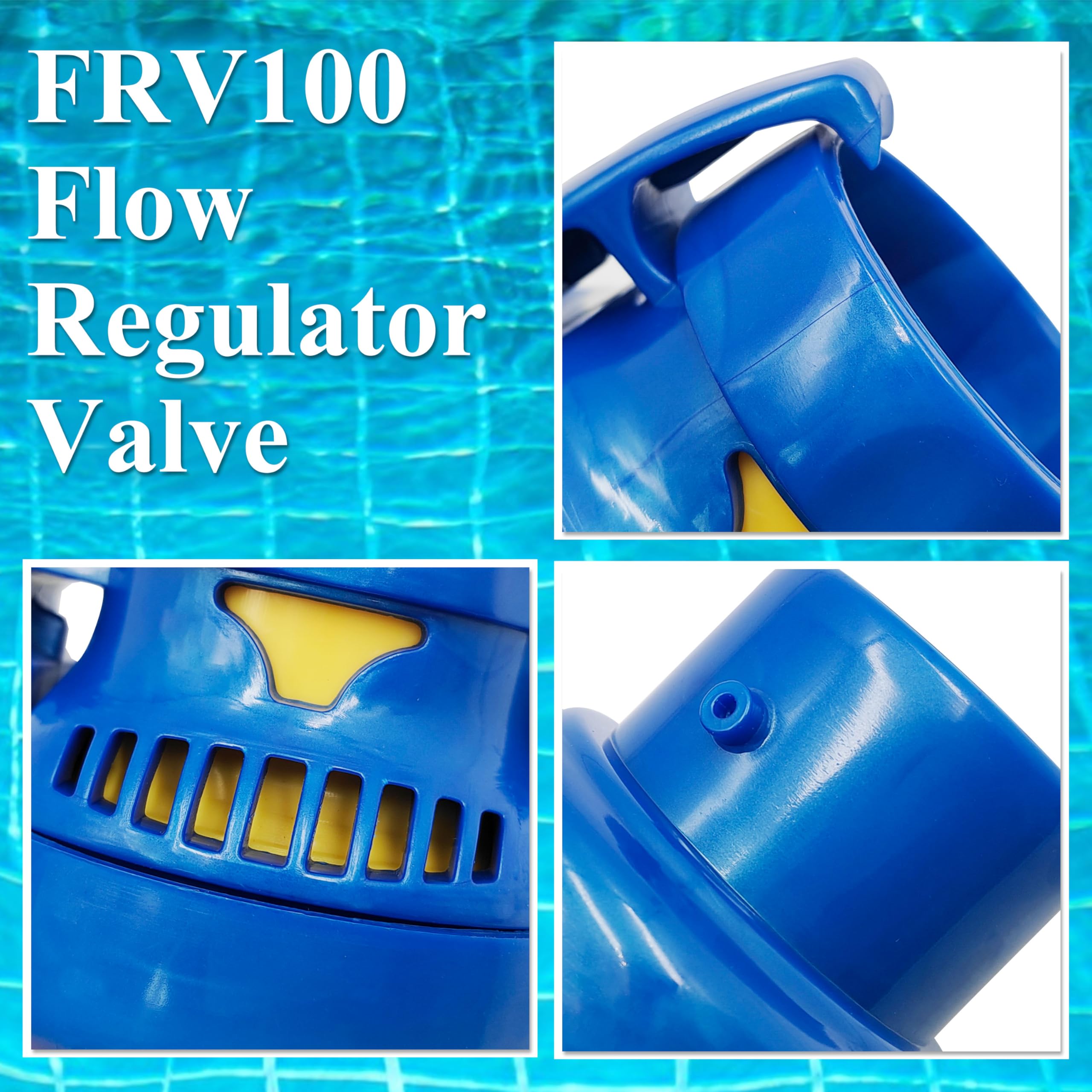 FRV100 real-time flow adjustment maintains optimal suction during cleaning