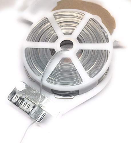 Weststone clear oval twist tie 100ft with cutter for bags and lights.