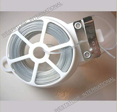 Weststone twist tie with built-in cutter for easy, precise length trimming.