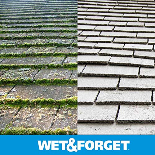 Wet & Forget treated sealed brick or concrete surface remains cleaner longer.