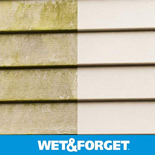 Wet & Forget on siding improving exterior cleanliness and curb appeal.