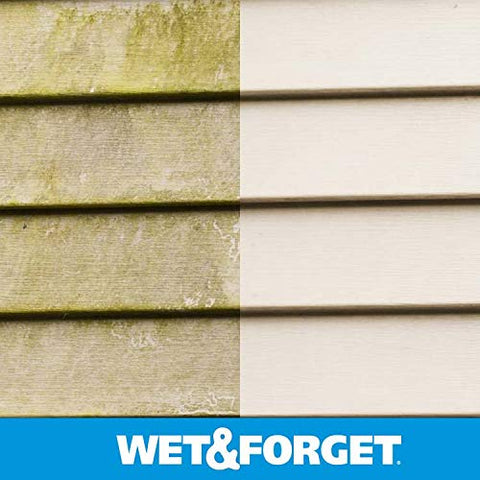 Wet & Forget on siding improving exterior cleanliness and curb appeal.