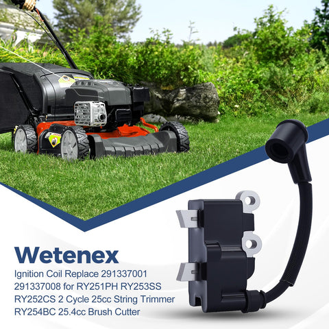 Wetenex ignition coil for Ryobi RY251PH delivering consistent ignition in 25cc tools