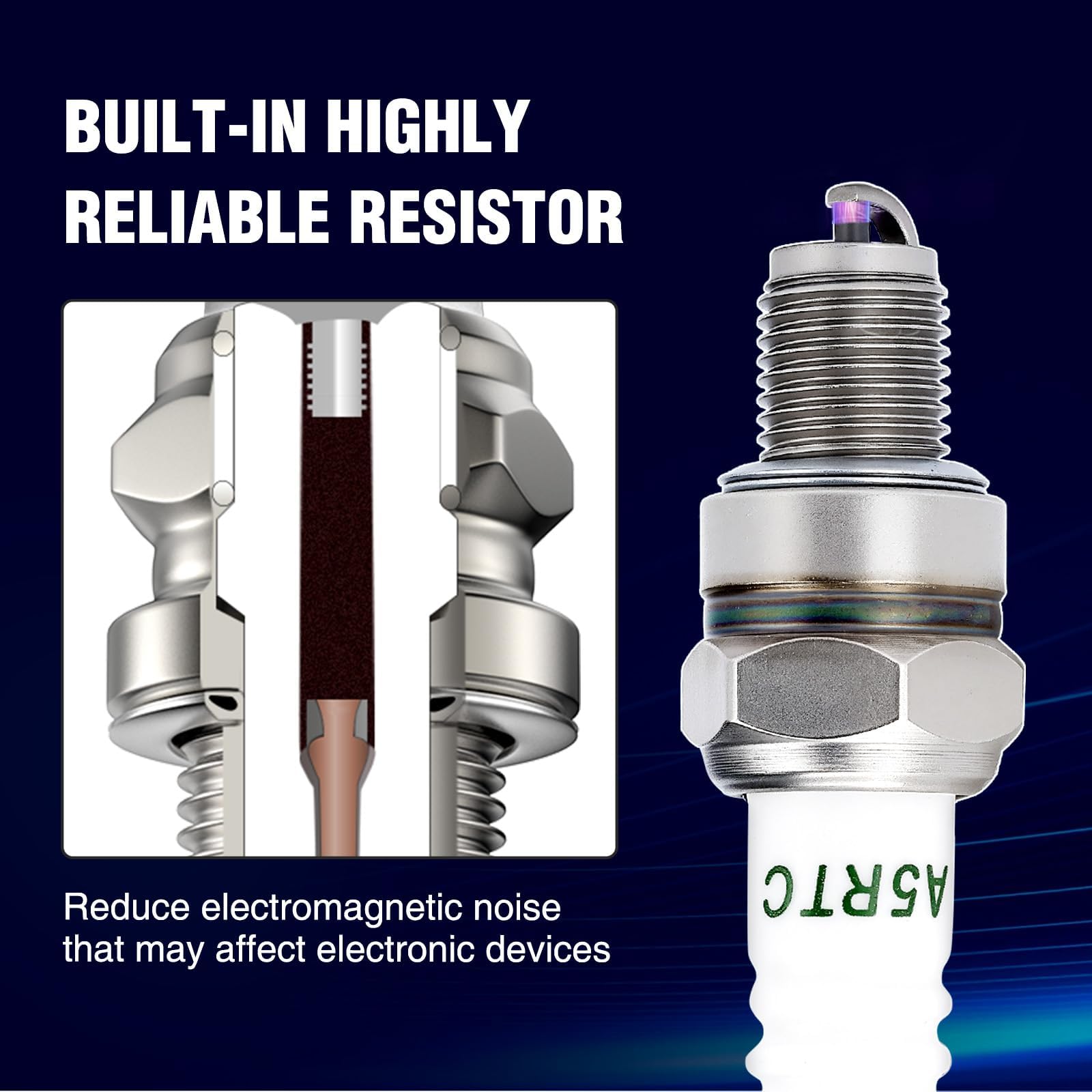 Wetenex spark plug suited for GX-series and related Honda generators