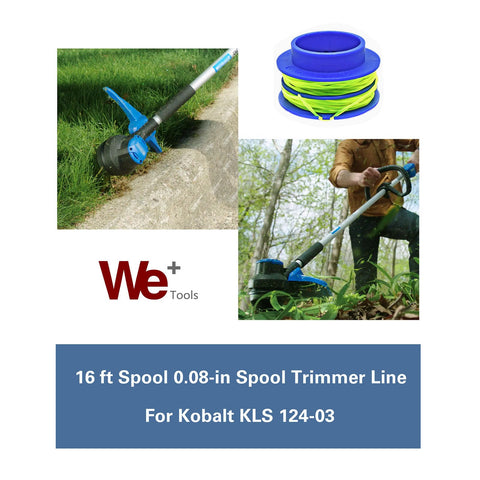 WETOOLPLUS 16-foot line per spool extends cutting power.