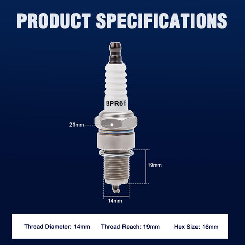 Wetenex BPR6ES spark plug 4-pack provides ready replacements.