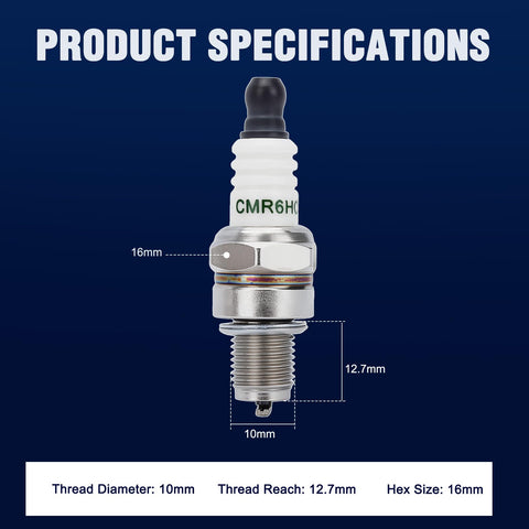 Wetenex CMR6H spark plug 2-pack highlights ready-to-install replacements.