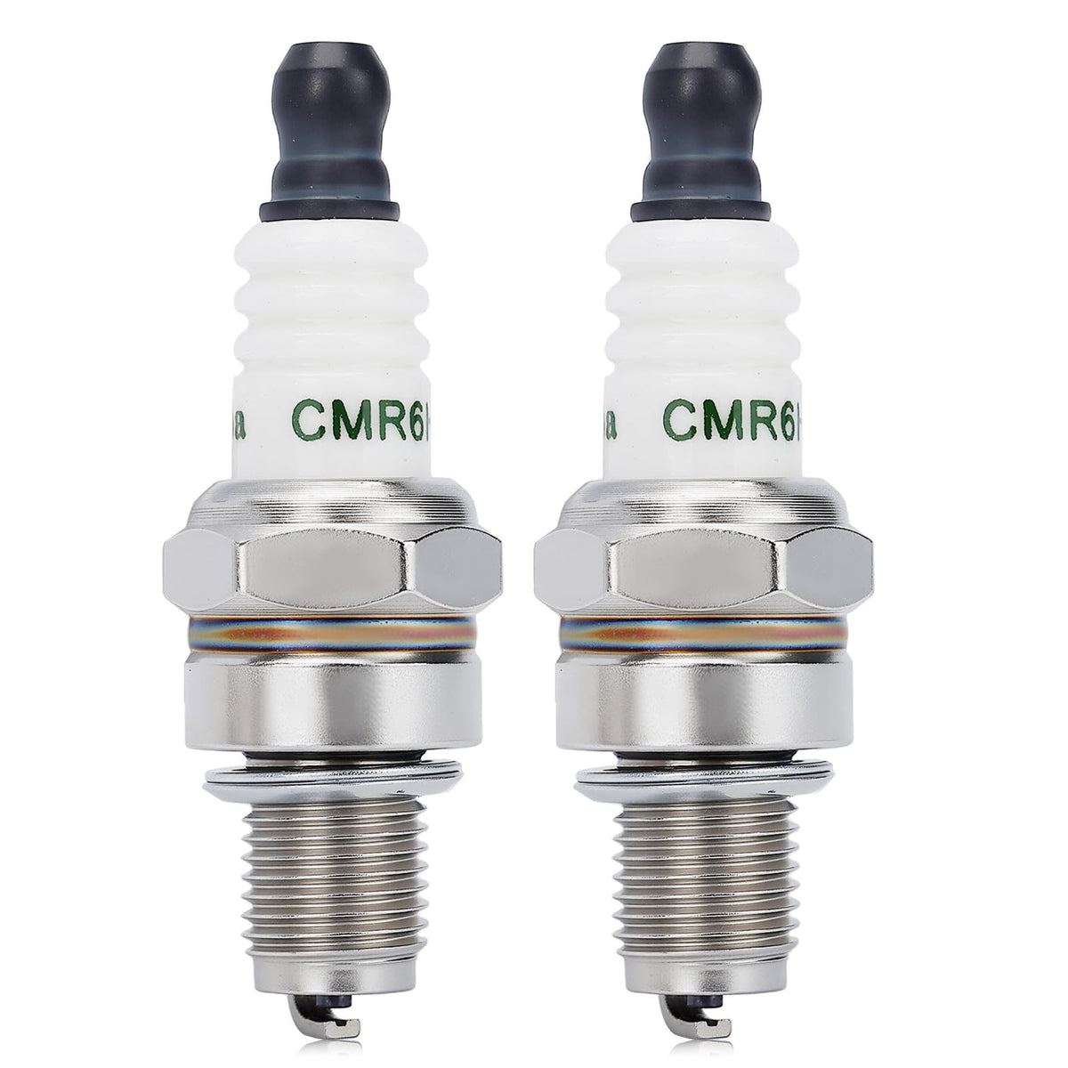 Wetenex CMR6H spark plug packaging shows a 2-pack bundle for STIHL tools.