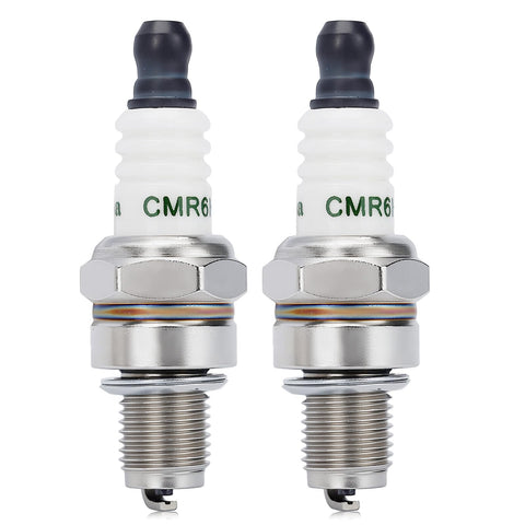 Wetenex CMR6H spark plug packaging shows a 2-pack bundle for STIHL tools.