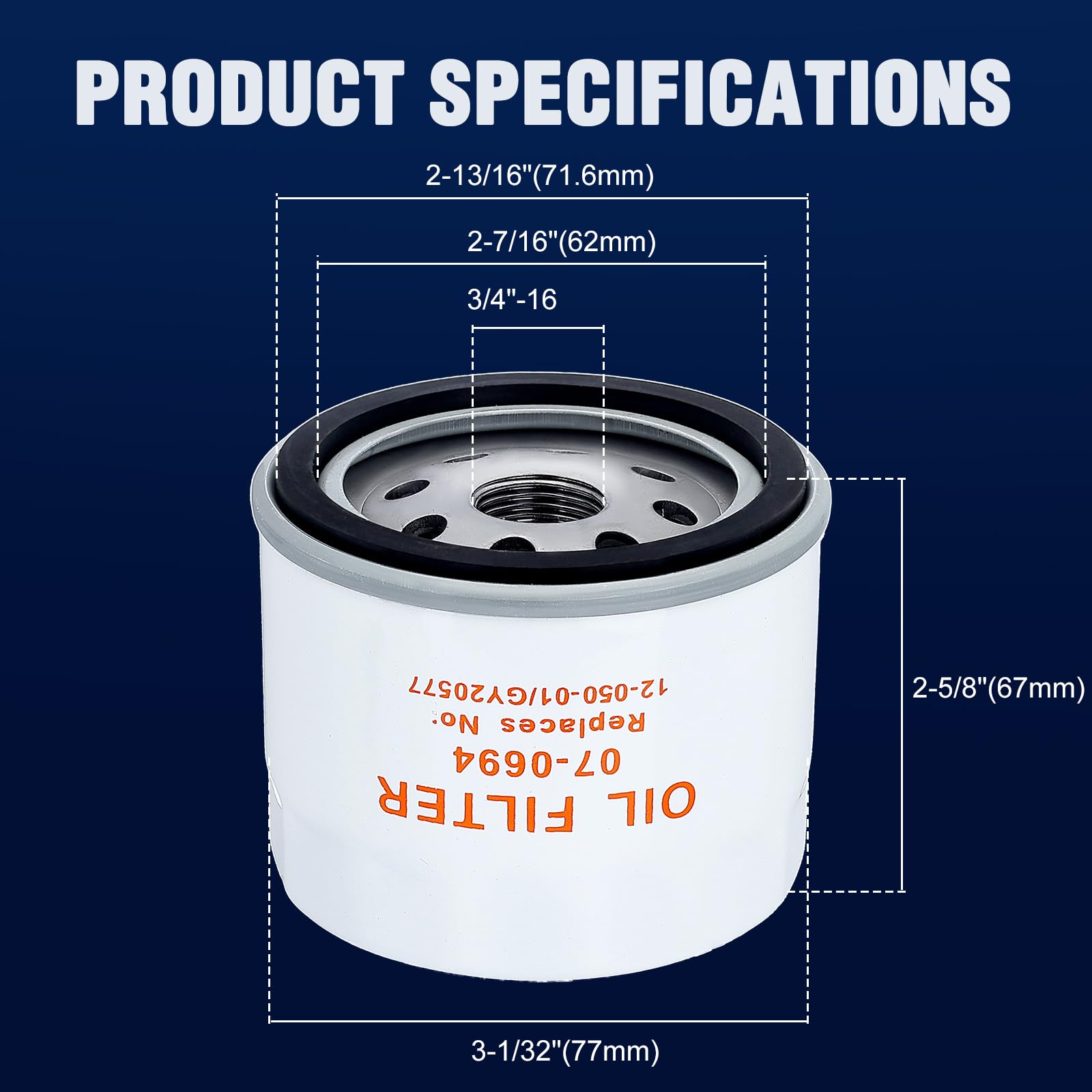 Wetenex oil filter outer shell closeup highlighting sturdy construction