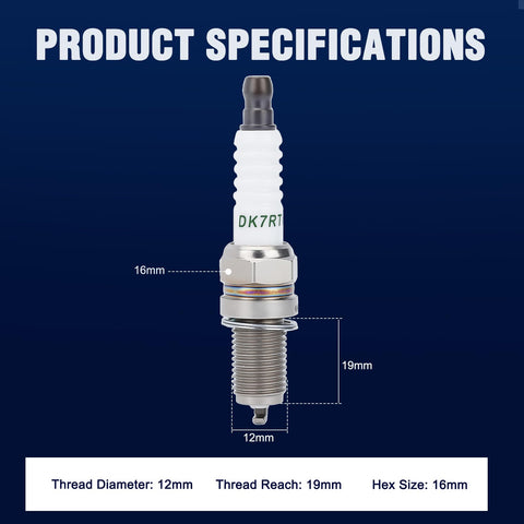 Wetenex spark plug 14-132-12-S close-up, supports reliable ignition.