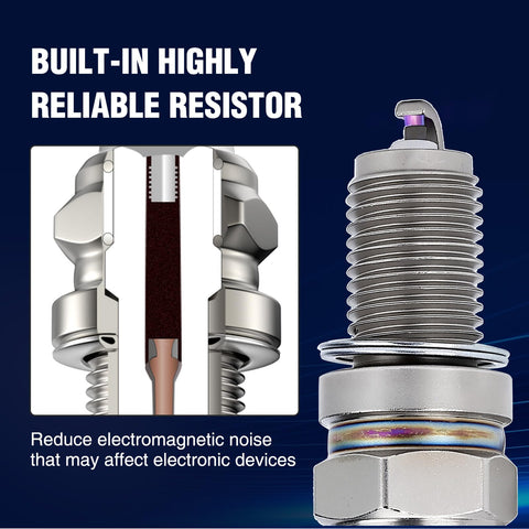Wetenex spark plug Kohler XT800 close-up, helps smooth engine operation.
