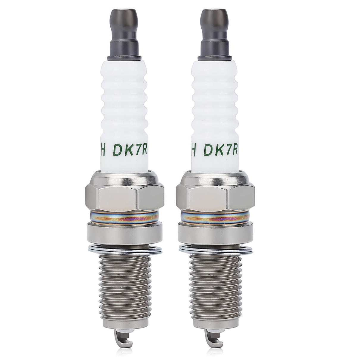 Wetenex NGK DCPR6E spark plug close-up view, improves ignition consistency.