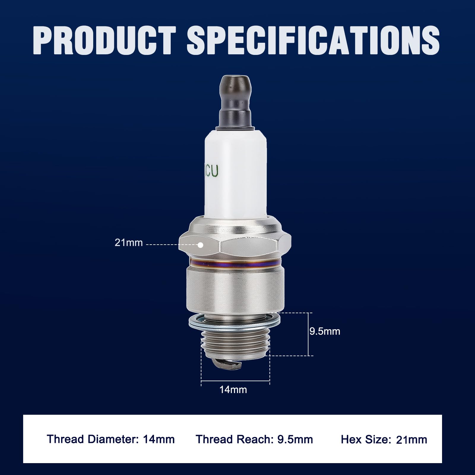 Wetenex Tecumseh 35395 spark plug for crisp ignition and reduced fouling.