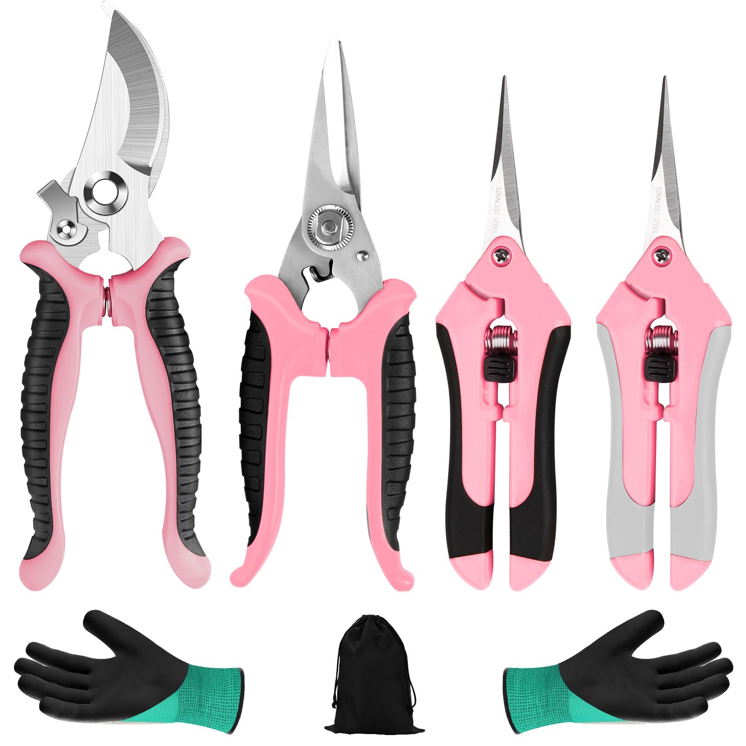 Wevove garden pruning shears with stainless blades for precise cuts