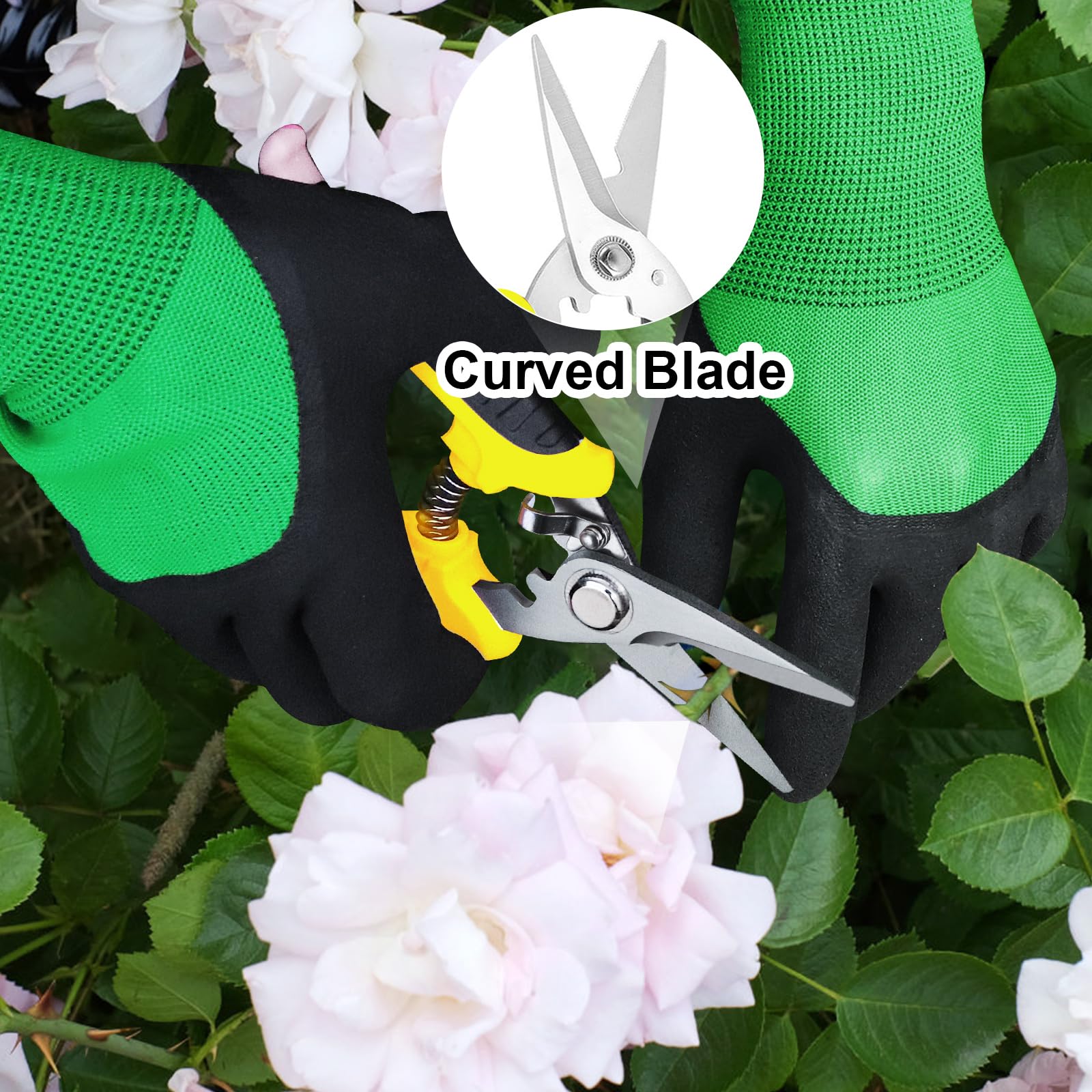 Wevove gardening gloves provide soft protection and anti-slip grip