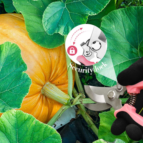 Wevove pink gardening gloves cotton with latex grip protection