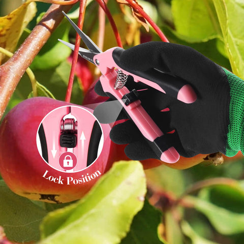 Wevove pruning shears with ergonomic anti slip handle for comfort