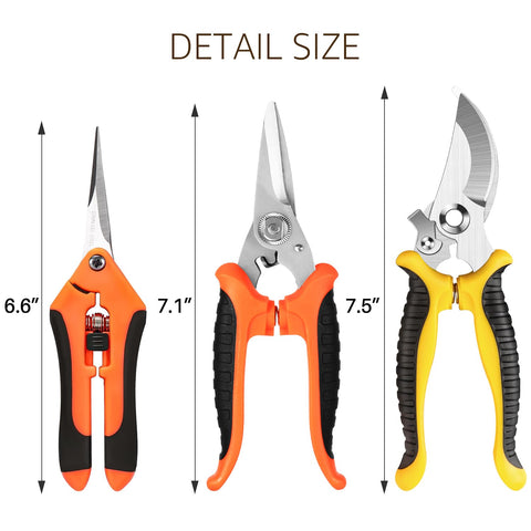 Wevove anti-slip ergonomic handles provide steady control while gardening.