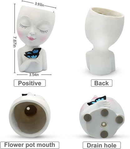WEWEOW face planter makes a cute gift idea for gardeners and decor lovers.