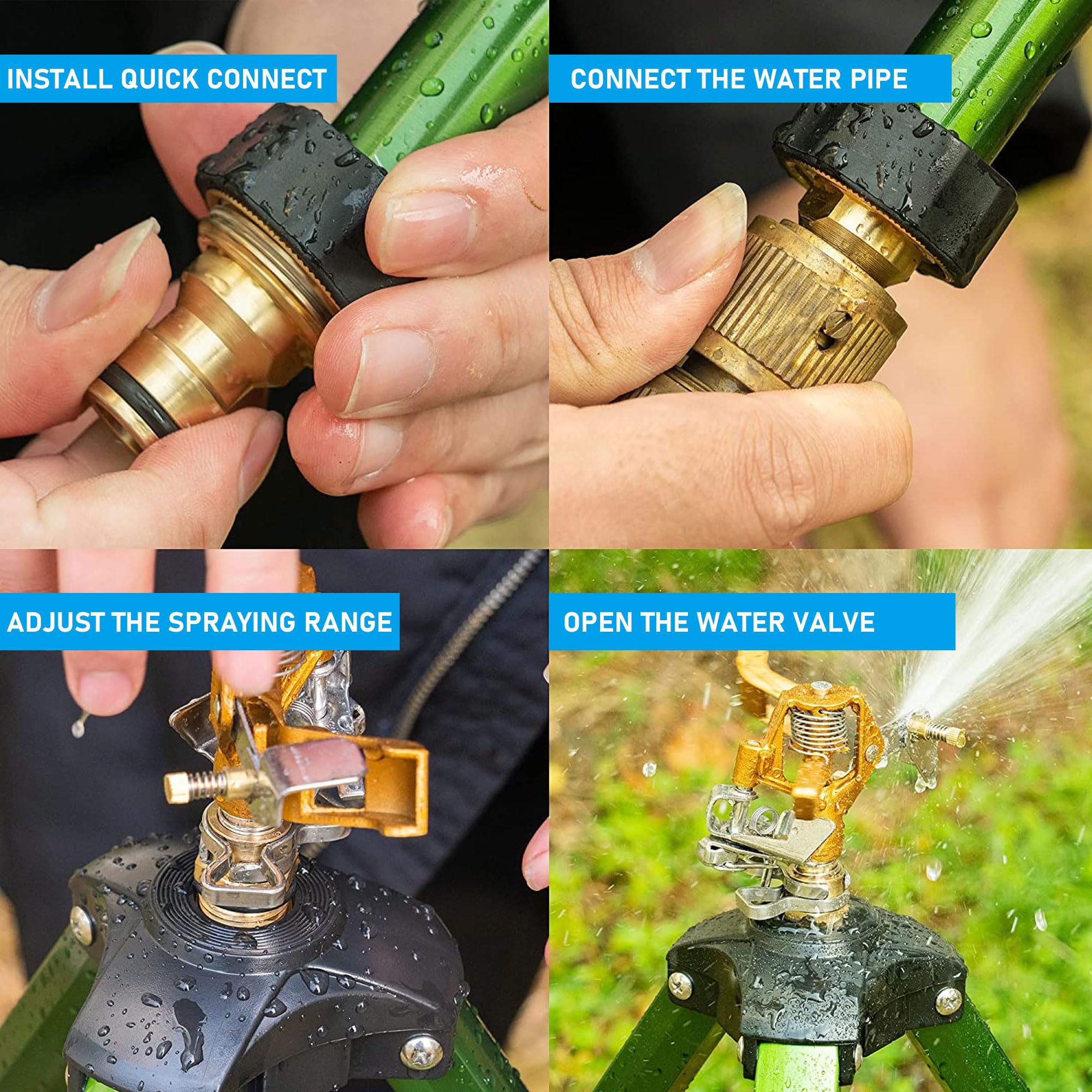 Wexo Palindrog adjustable tripod height enables flexible garden placement