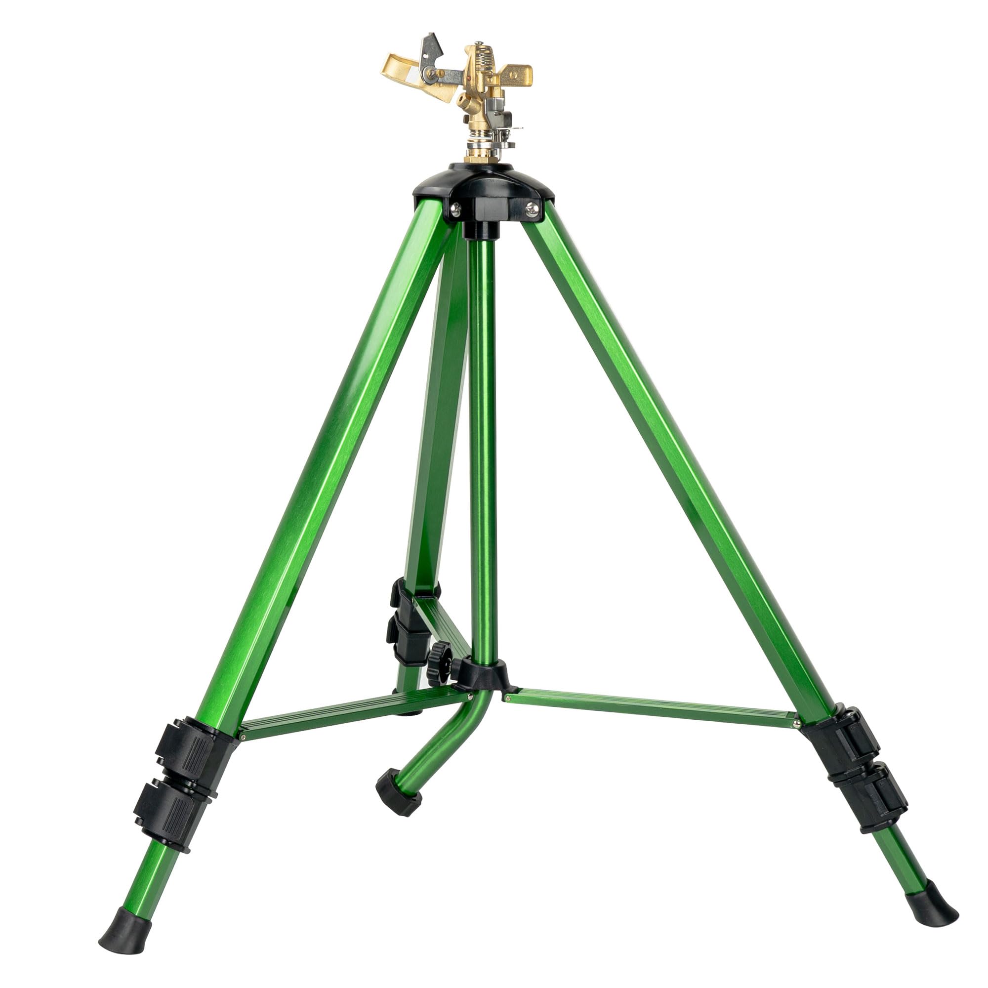Wexo Palindrog impact sprinkler on tripod base ready for efficient lawn irrigation